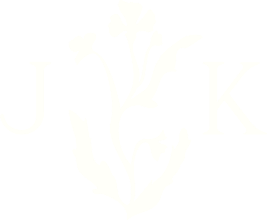 JK with flower in between it