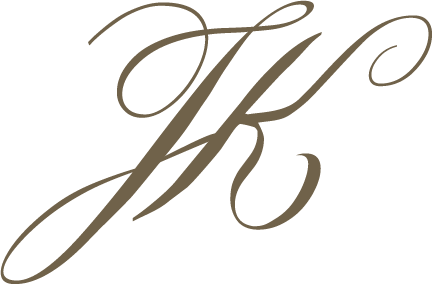 Decorative initials 'JH' in a cursive font on a white background